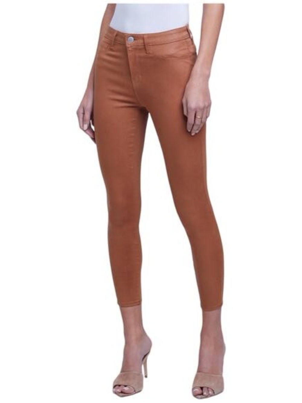 L’Agence Margot Mid-Rise Stretch Skinny Ankle Jeans in Java Coated
Size 24 - Picture 2 of 12